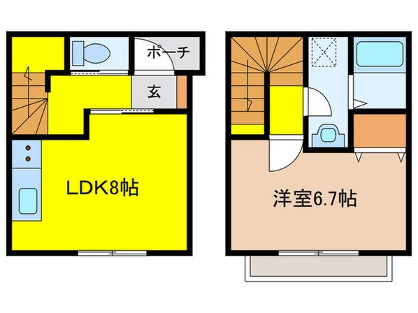 アンソレイェの物件間取画像